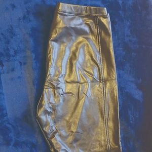 Faux leather pants
